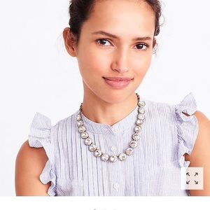 Brass Plated Crystal Necklace